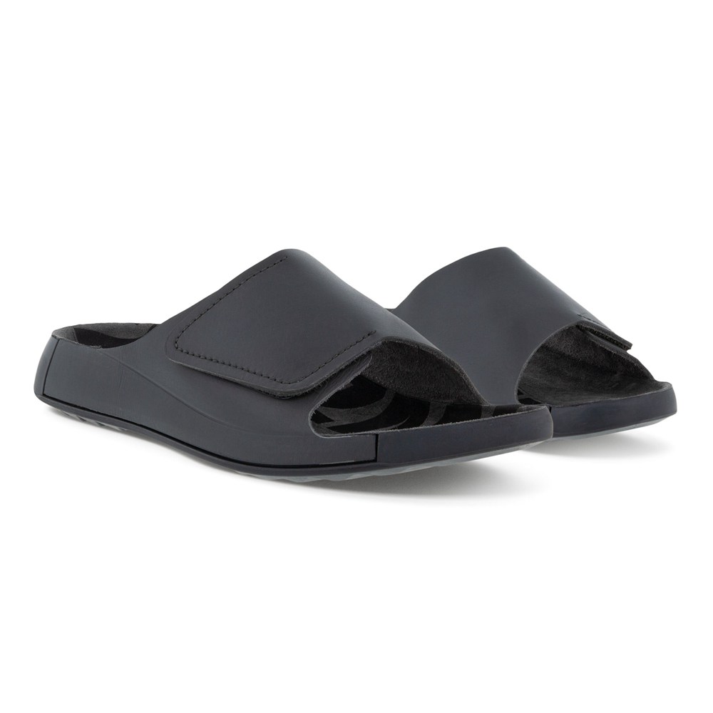 Sandalias Hombre - ECCO 2Nd Cozmo Slide - Grises Oscuro - UWN468930